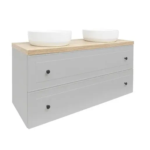 Kúpeľňová skrinka s umývadlom Naturel Forli 120x53x46 cm v šedej farbe mat FORLI120GMD