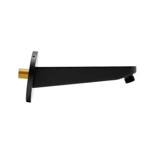 Sprchové rameno SAT na stenu čierna matná SATBSRKMC