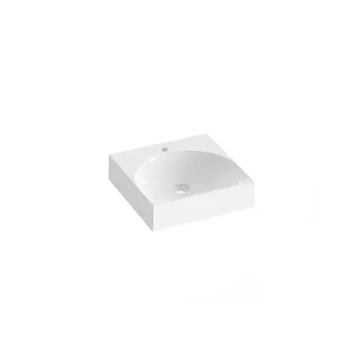 Ravak Lite umývadlo 45x45 cm otvor pre batériu, bez prepadu XJX01245002