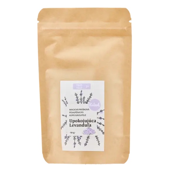 KVITOK Magická pena do kúpeľa Upokojujúca levanduľa 60 g