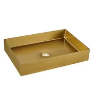 Umývadlo na dosku v zlatej farbe SAT Aurum 55x38 cm bez prepadu SATAUR5538BG