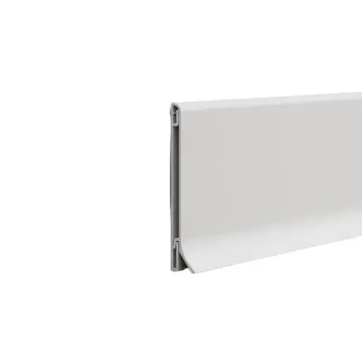 Soklová lišta Eviso biela matná, hliník dĺžka 250 cm, výška hrany 60 mm, ASWH0460