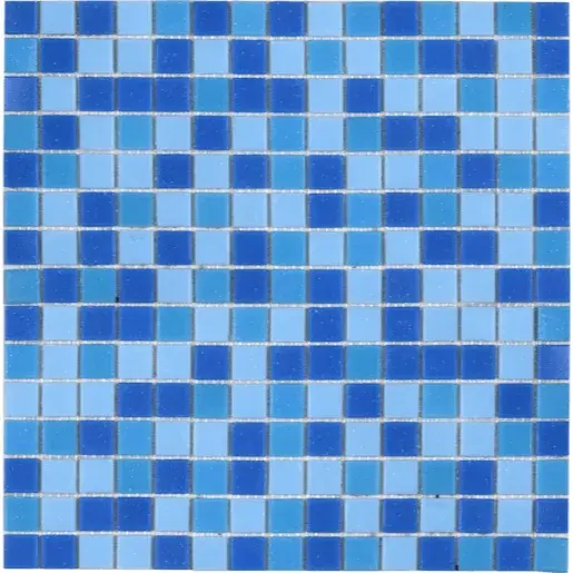 Sklenená mozaika Premium Mosaic modrá 33x33 cm mat MOS20MIX1HM