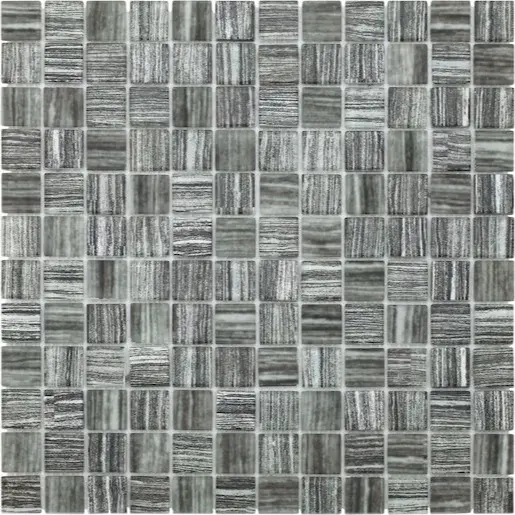 Sklenená mozaika Premium Mosaic šedá 30x30 cm mat / lesk MOS23TEXGY