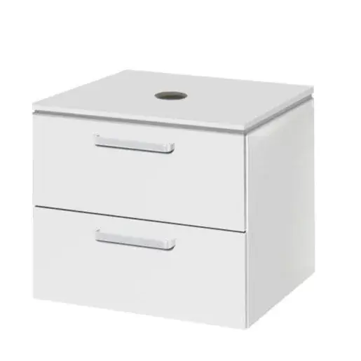 Kúpeľňová skrinka pod umývadlo Naturel Vario Dekor 54x45 cm biela VARIODESK60ZBIBL