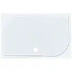 Sprchová vanička obdĺžniková SAT Limnew 140x80 cm liaty mramor LIMNEW14080