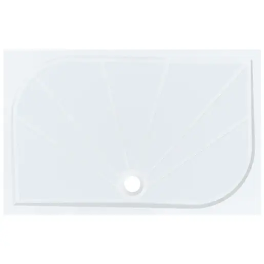 Sprchová vanička obdĺžniková SAT Limnew 140x80 cm liaty mramor LIMNEW14080