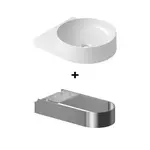 Ravak Yard konzola s umývadlom 40,5x12,5x50 cm nerez X000001531