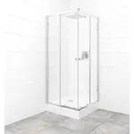 Set sprchovacieho kúta a vaničky, štvorec 80x80 cm Multi Basic SIKOBKMUQ80CRT