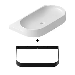 Ravak Yard konzola s umývadlom 80,5x50 cm čierna X000001686