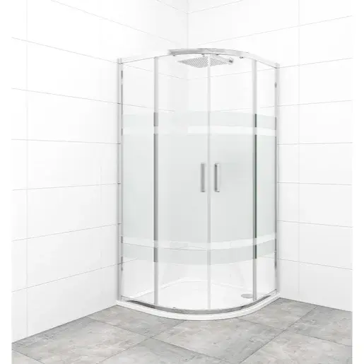 Sprchový kút štvrťkruh 90x90 cm SAT TEX SATBKTEXS90CRS