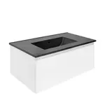 Kúpeľňová skrinka s umývadlom SAT B-WAY 79x30x45 cm biely lesk BWAY80WU4B