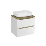 Kúpeľňová skrinka pod umývadlo Naturel Stilla 60x60x45 cm biela STILLAD06056DBK