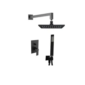 Sprchový systém SAT B-Way vrátane podomietkového telesa čierna SATBPSETBW1