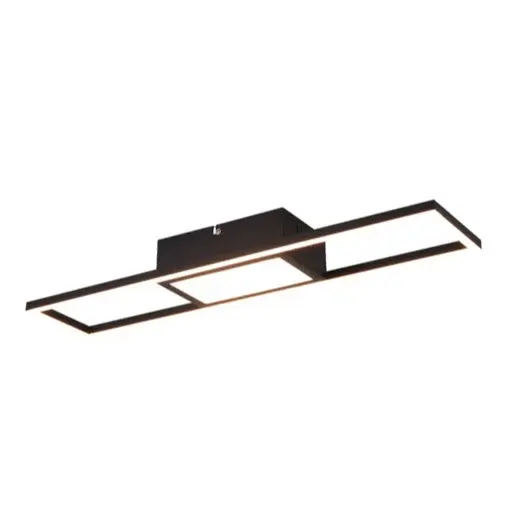 LED stropné osvetlenie Reality Rigido čierna R67172132
