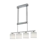 Závesné osvetlenie Trio Garda nikel 305400401