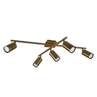 Stropné osvetlenie Trio Marley mosadz 612400504