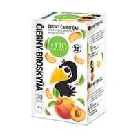 Fytopharma Dětský černý čaj s broskví bez kofeinu 20x1,5 g