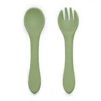 Petite&Mars Take&Match Silicone Cutlery príbor Sweet Pea 6m+ 2 ks