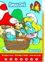 Šmoulové Omalovánky - Od tečky k tečce + grafitová tužka s gumou