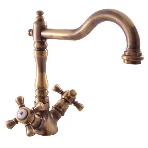 RAV SLEZÁK Morava drezová batéria s otočným ramienkom stará mosadz mk320.5/8sm MK320.58SM