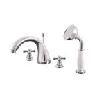 Vaňová batéria RAV Slezák MORAVA so sprchovacím setom chróm MK169.5S