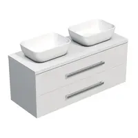 Kúpeľňová skrinka pod umývadlo SAT Cube Way 120x53x46 cm biely lesk CUBE461203BISAT45