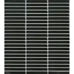 Keramická mozaika Premium Mosaic Kit Kat black 28x31 cm mat MOSKK3BKM