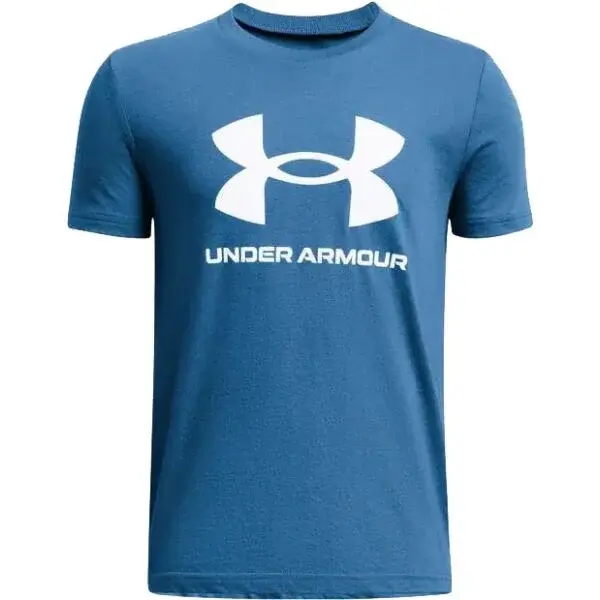 Under Armour SPORTSTYLE LOGO Chlapecké triko, modrá, velikost M