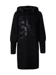 monari Šaty  striebornosivá / čierna