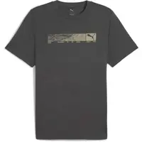 Puma TECH GRAPHIC TEE Pánské tričko, tmavě šedá, velikost