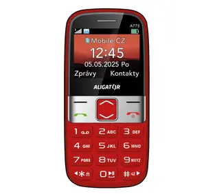 Aligator A775 Senior červená + stolní nabíječka
