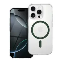 Zadní kryt Drop Glue Colorful Ring Mag Cover compatible with MagSafe pro Apple iPhone 13 Pro, tmavě zelená