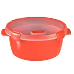 Dóza na potraviny kulatá steamer 1.6l červená