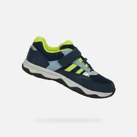 Dark Blue Boys' Geox Calco Sneakers - Boys