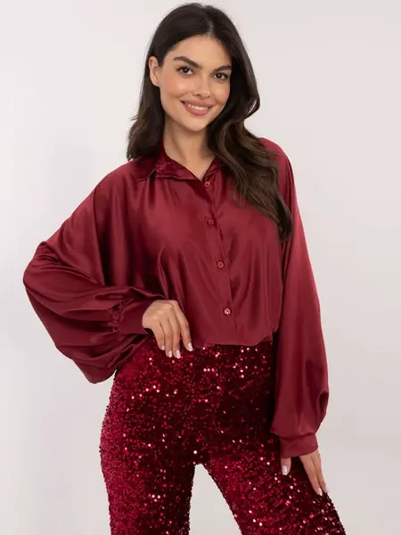 Shirt-DHJ-KS-15257.53P-burgundy