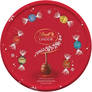 LINDT Bonboniéra LINDOR Mix Pralinek v Plechové Dóze 450 g