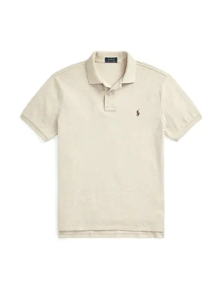 Polo Ralph Lauren Tričko  béžová melírovaná / čokoládová
