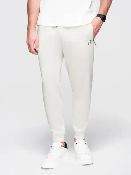 Pánské tepláky Ombre Eximio - bílé