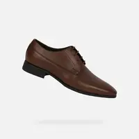 Hnědá pánská společenská obuv Geox Omo High Life - Pánské