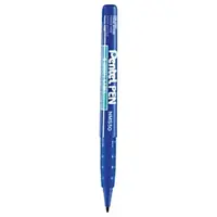 12 x Permanentní popisovač Pentel modrý, tenký hrot, stopa 0.9mm