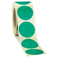Samolepicí, značkovací kolečka Ø 25mm, zelená, 500ks na roli