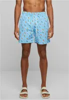 Swimsuit with light blue/ice pattern