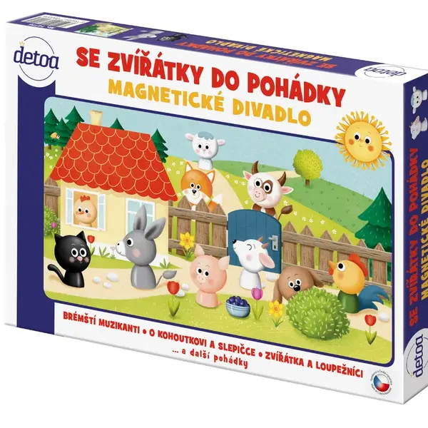 Detoa Magnetické divadlo Se zvířátky do pohádky 1 ks