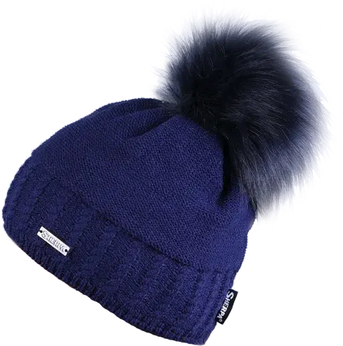 Dámská zimní čepice sherpa amber tmavě modrá uni