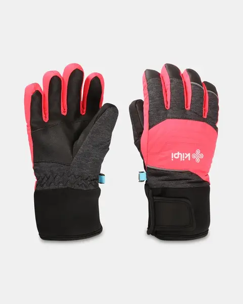 Dětské lyžařské rukavice kilpi skimi-j růžová 10