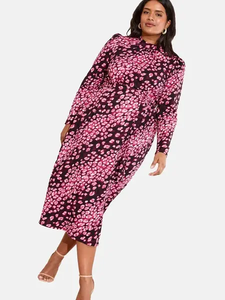 Friends Like These Šaty  ružová / svetloružová / čierna / biela