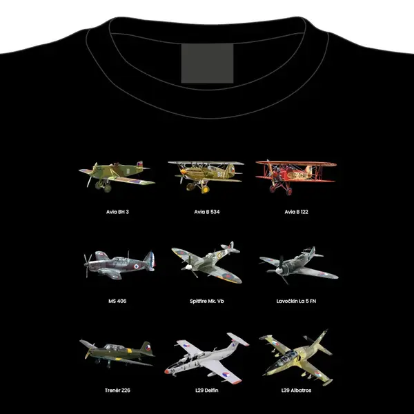 Tričko Slávne československé lietadlá, XL