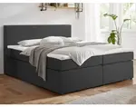 Posteľ boxspring Aston 180x200 cm, antracitovo šedá látka%
