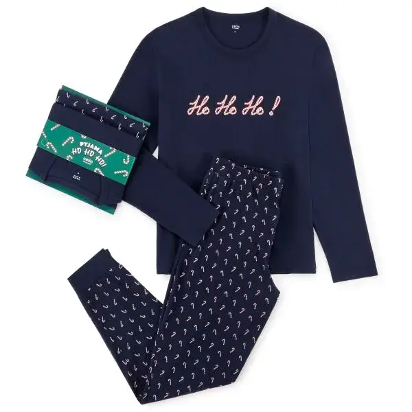 CELIO XJIPYSUCRE Pánské pyžamo, tmavě modrá, velikost